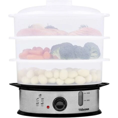 Tristar VS-3914 Cuiseur Vapeur Acier Inoxydable, Noir – Image 4