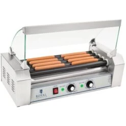 Gril Á Hot Dog Électrique En Téflon 5 Rouleaux 8 Saucisses 1000 Watts 9 Kg