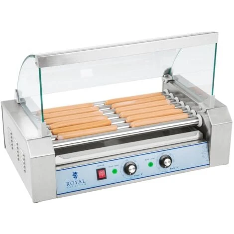 Machine À Hot Dog Hotdog Maker Appareil À Hot Dogs F Inox 1400W 7 Rouleaux