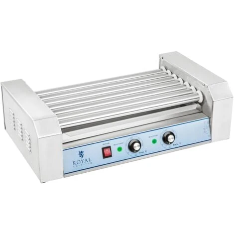 Machine À Hot Dog Hotdog Maker Appareil À Hot Dogs F Inox 1400W 7 Rouleaux – Image 3
