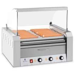 Grill A Saucisses Hot Dog Pains 11 Rouleaux 2 600 W 2 Zones Chauffantes Tiroir