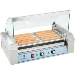 Appareil Machine à Hot Dog Professionnelle Inox 12 Saucisses 1 400 Watts