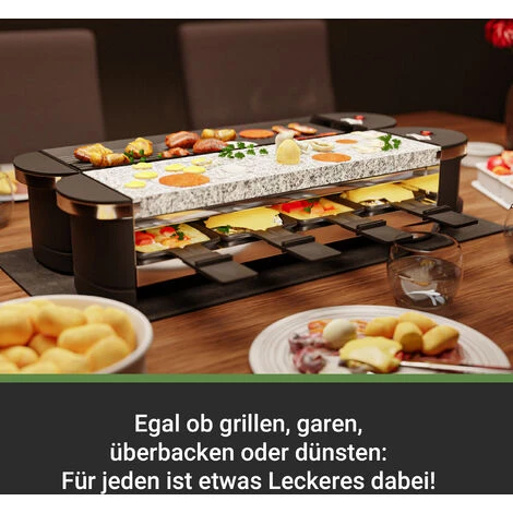 SUNTEC Appareil à Raclette RAC-8069 FLEX 8 Metal-stone – Image 2