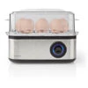 NEDIS Cuiseur à Oeufs 8 Pièces 3 Étages 500 Watts Aluminium/Noir