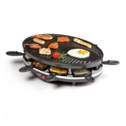 Appareil A Raclette Et Grill Electrique 1200W Anti Adhesif 8 Personnes Domo DO9038G