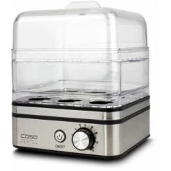 Caso Cuiseur à œufs Et Cuiseur Vapeur Pour 8 œufs Avec Cuiseur Vapeur Silber