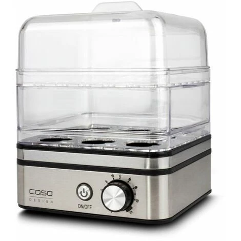 Caso Cuiseur à œufs Et Cuiseur Vapeur Pour 8 œufs Avec Cuiseur Vapeur Silber