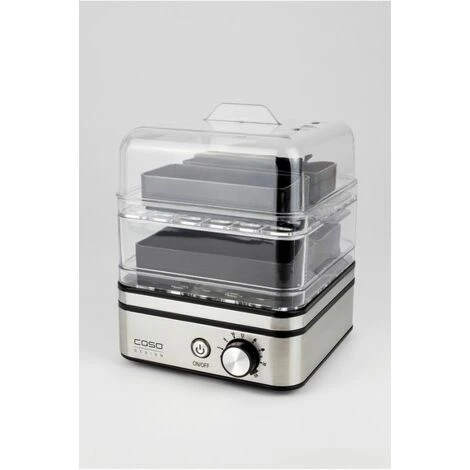 Caso Cuiseur à œufs Et Cuiseur Vapeur Pour 8 œufs Avec Cuiseur Vapeur Silber – Image 3