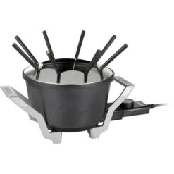 Princess 01.173100.01.001 Appareil à Fondue 800 W Voyant Lumineux Noir, Aluminium