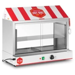 Machine à Hot Dog Professionnelle Appareil Cuisson Vapeur Acier Inoxydable 2400w