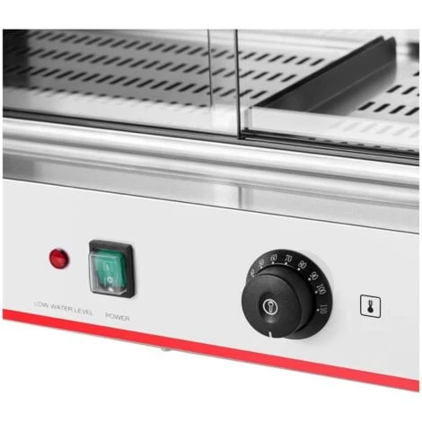 Machine à Hot Dog Professionnelle Appareil Cuisson Vapeur Acier Inoxydable 2400w – Image 2
