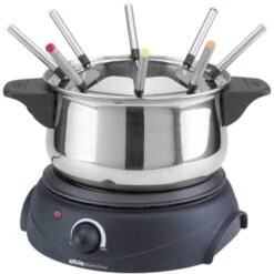 Silva Homeline PK-F 100 Appareil à Fondue 1500 W Protection Contre La Surchauffe, Réglage De La Température En Continu,