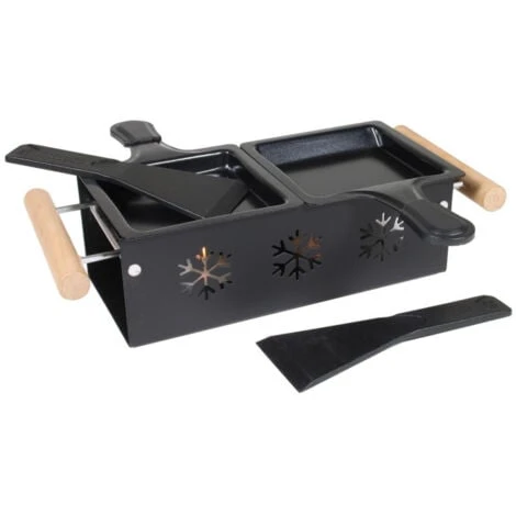 Paris Prix - Appareil à Raclette Duo Bougie 32cm Noir