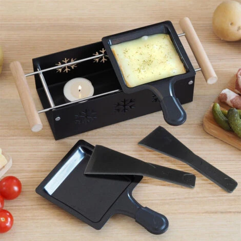 Paris Prix - Appareil à Raclette Duo Bougie 32cm Noir – Image 5