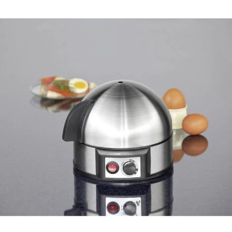 Clatronic EK3321 Cuiseur à Oeufs Avec Pique-œuf, Avec Verre Doseur Acier Inoxydable (brossé) – Image 2