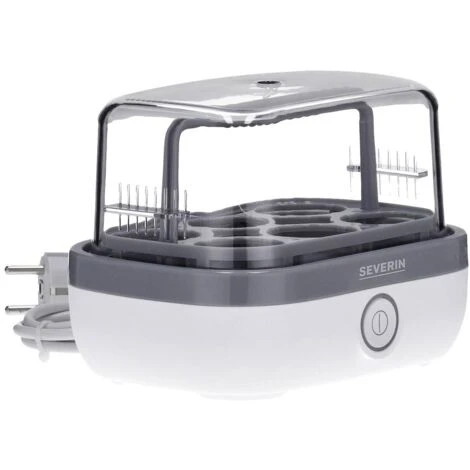 Severin EK 3164 Cuiseur à Oeufs Avec Verre Doseur, Avec Pique-œuf, Sans BPA Blanc, Gris – Image 2