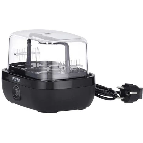 Severin EK 3165 Cuiseur à Oeufs Sans BPA, Avec Verre Doseur, Avec Pique-œuf Noir – Image 4