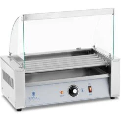 Machine À Hotdog Royal Catering Chauffe-Saucisse Professionnel 5 Rouleaux Inox