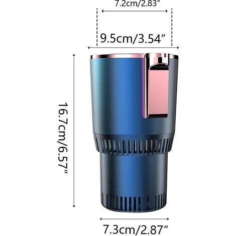 Refroidissement Et Chauffage Rapides Montés Sur Véhicule Refroidissement Et Chauffage Intelligents à Double Usage Coupe De Boisson Chaude Pour Véhicule – Image 3