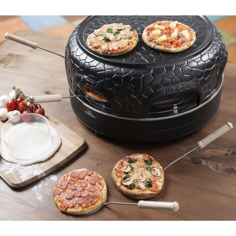Appareil à Pizza Pour 6 Personnes APD600Z 910 W Noir Bestron – Image 4