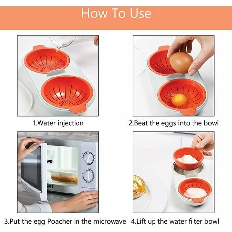 Eierkocher Mini-Ei Zum Kochen In Der Mikrowelle Schalenloser Eierkocher Gekochtes Ei Wilderer Spiegeleier Gesundes Kochen Von Eiern Geeignet Für Ofen Und Mikrowelle Bequem Und Schnell, Betterlife – Image 5