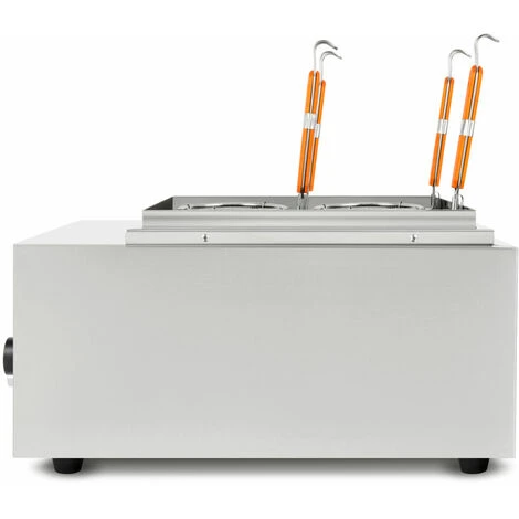 Vertes Cuiseur à Pâtes Professionnel Pour La Restauration (4 Paniers, 2x 1700 Watt, Volume Par évier 6 Litres, Régulation De Température De 30°C à 110°C, En Acier Inoxydable) – Image 3