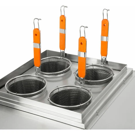 Vertes Cuiseur à Pâtes Professionnel Pour La Restauration (4 Paniers, 2x 1700 Watt, Volume Par évier 6 Litres, Régulation De Température De 30°C à 110°C, En Acier Inoxydable) – Image 4
