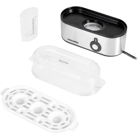 Mesko MS 4485 Cuiseur électrique 3 Pièces Pour Oeufs, Acier Inoxydable, Protection Contre La S 350W Argent – Image 2