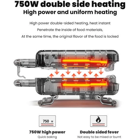Machine A Saucisses A Hot-dog , Petite Saucisse Grillee Secrete , Machine A Petit-dejeuner Multifonctionnelle – Image 3