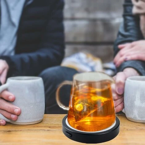 Déstockage Chauffe Tasse De Café,USBdessous De Verre Chauffant électrique,Chauffe-théières,fournit Une Température Constante Pour Le Café, Le Lait Et Les Boissons Au Bureau Et à La Maison – Image 3