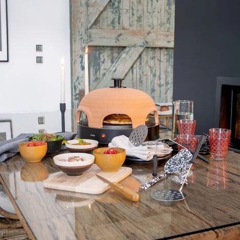 Appareil à Pizza 6 Personnes 1200 W Noir Livoo – Image 2