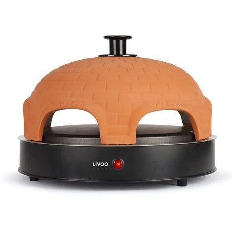 Appareil à Pizza 6 Personnes 1200 W Noir Livoo – Image 3