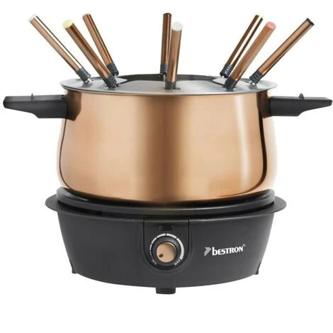 Bestron Ensemble De Fondue AFD850CO 1500 W 1,5 L Cuivre