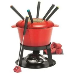 TABLE ET COOK - Service à Fondue Bourguignonne Rouge Tablecook