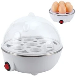 Oeuf Vapeur, Ménage Électrique Rapide Singel Couche Oeufs Chaudière Multifonctionnel Mini Oeufs Cuiseur Vapeur Braconnier Cuisine Outil[EU Plug] Cuiseurs à Oeufs