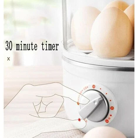 Chaudière à Oeufs à Cuisinière à Vapeur D'oeufs à Vapeur D'oeufs à Vapeur à Vapeur D'oeuf Avec Une Fonction D'arrêt Automatique, Pour Omelettes Pochés De Boulettes Cuits à La Vapeur Maïs, 14 Capa – Image 4