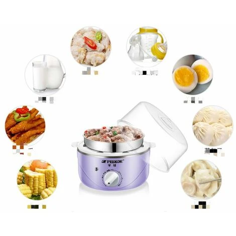 SEENLIN Cuiseur à Œufs Électrique - Appareil Vapeur Sans BPA Pour 1 à 7 Œufs - Œuf à La Coque Mollet Ou Dur - Doseur Et Perce-Œufs Inclus, Violet – Image 3