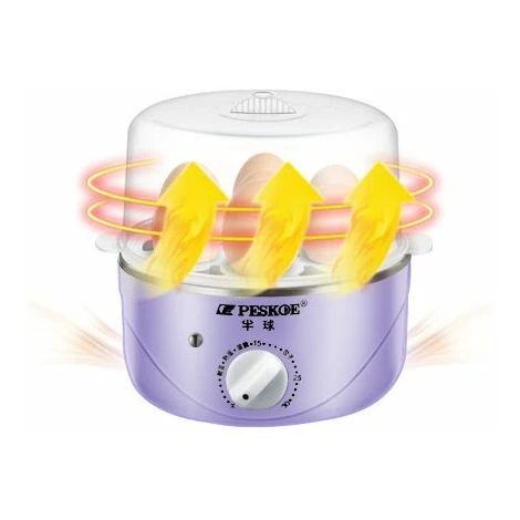 SEENLIN Cuiseur à Œufs Électrique - Appareil Vapeur Sans BPA Pour 1 à 7 Œufs - Œuf à La Coque Mollet Ou Dur - Doseur Et Perce-Œufs Inclus, Violet – Image 5