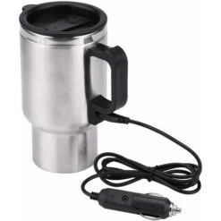 Thermos électrique - Chauffe-tasse De Voyage En Acier Inoxydable Pour Bouilloire De Voiture électrique 65℃ 12V