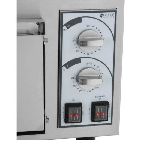 Four à Pizza électrique 2 Chambres 4750 W Ø 40 Cm Minuterie 30 Min – Image 2