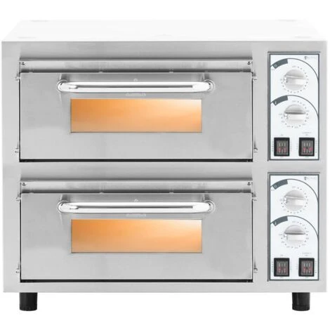 Four à Pizza électrique 2 Chambres 4750 W Ø 40 Cm Minuterie 30 Min – Image 4