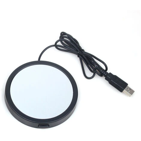 Chauffe-tasse électrique USB, Avec Arrêt Automatique, Pour Café, Cacao, Thé, Lait, Noir