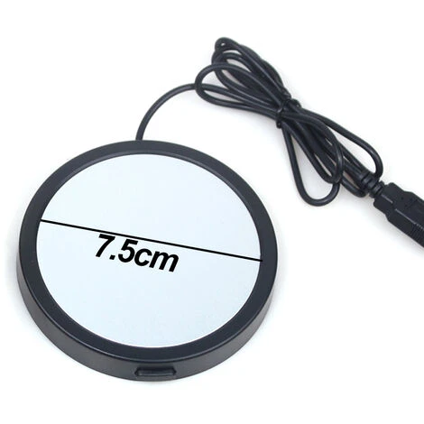 Chauffe-tasse électrique USB, Avec Arrêt Automatique, Pour Café, Cacao, Thé, Lait, Noir – Image 2