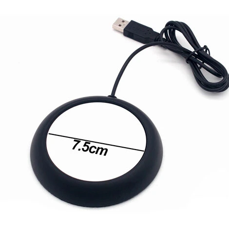 Chauffe-tasse électrique USB, Avec Arrêt Automatique, Pour Café, Cacao, Thé, Lait, Noir Mat – Image 2