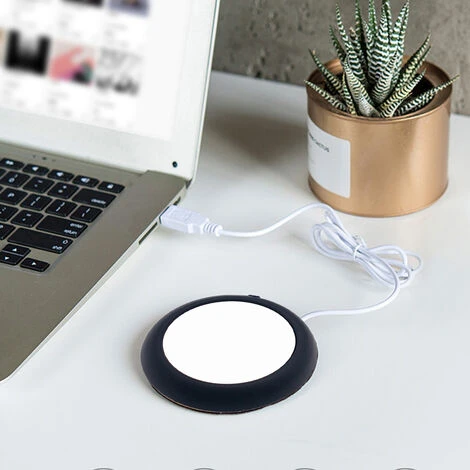 Chauffe-tasse électrique USB, Avec Arrêt Automatique, Pour Café, Cacao, Thé, Lait, Noir Mat – Image 5