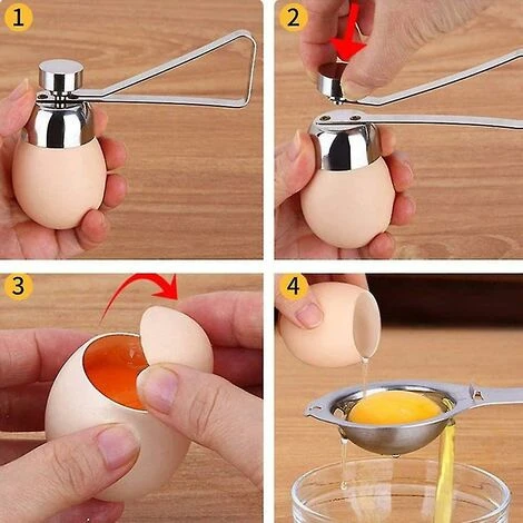 Ouvre-coquille D'oeuf En Acier Inoxydable 304, Décortiqueur – Image 2