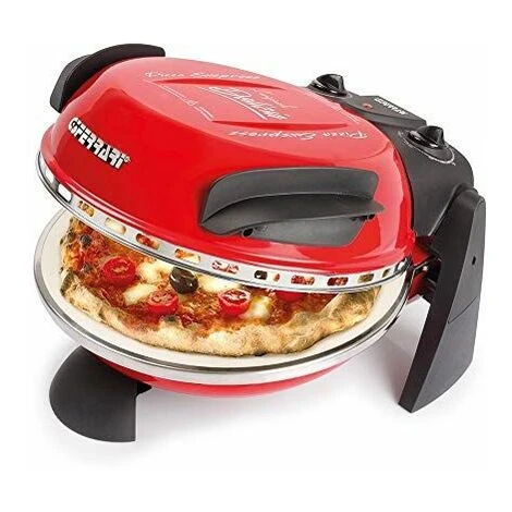 G3Ferrari G10006 Delizia Four à Pizza électrique Evo, 1200 W, Rouge