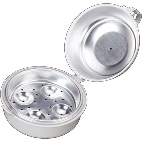 Egg Boiler,Cuiseur à Oeufs Big Boiley 13.3 15.7 15.7cm, Micro-ondes Boiler Rapid Egg Cooking Appliances,4 Oeufs – Image 2