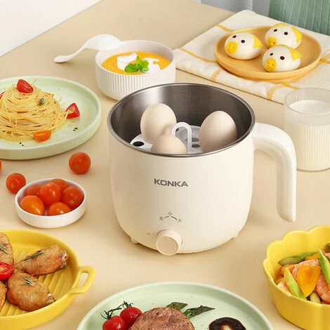 Marmite électrique Multifonctionnelle Dortoir étudiant Plug-in Petite Marmite Mini Tout-en-un Ménage Petite Cuisinière électrique – Image 2