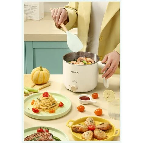 Marmite électrique Multifonctionnelle Dortoir étudiant Plug-in Petite Marmite Mini Tout-en-un Ménage Petite Cuisinière électrique – Image 3